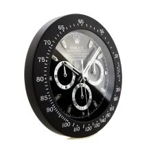 Rolex Daytona Caso PVD Reloj De Pared Con Dial Negro