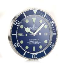Omega Submariner Reloj De Pared Azul Del Bisel Con Esfera Azul