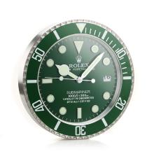 Omega Submariner Reloj De Pared Verde Del Bisel Con Esfera Verde