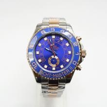 Rolex Yacht-Master II Working GMT Automatic Ceramic Bezel Two Tone with Blue Dial