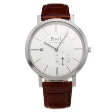 Piaget Altiplano Automatic with White Dial-Leather Strap