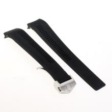 Tag Heuer Black Rubber Strap with Deployment Buckle