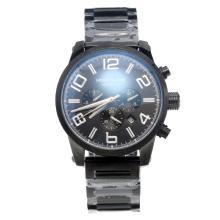 Montblanc Time Walker Automatic Full PVD with Black Dial