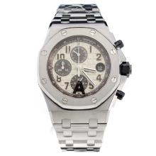 Audemars Piguet Royal Oak Offshore Asia Valjoux 7750 Movement with White Checkered Dial S/S