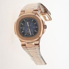 Patek Philippe Nautilus Automatic Full Rose Gold with Blue Dial