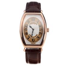 Patek Philippe Gondolo Rose Gold Case White Dial with Leather Strap-Lady Size-1