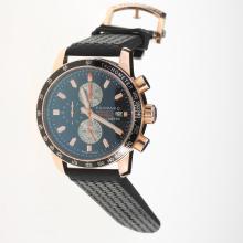 Chopard Grand Prix De Monaco Historique Working Chronograph Rose Gold Case with Black Dial-Rubber Strap-1
