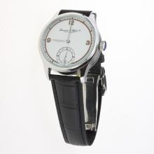 IWC Portuguese Manual Winding with White Dial-Leather Strap-6