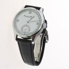 IWC Portuguese Manual Winding with White Dial-Leather Strap-5