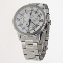 IWC Aquatimer Chronograph Asia Valjoux 7750 Movement with White Dial S/S
