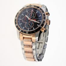 Chopard Miglia Working Chronograph Two Tone with Black Dial