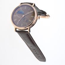 IWC Portofino Moonphase Automatic Rose Gold Case with Brown Dial-Leather Strap