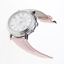 Chopard Imperiale Working Chronograph with MOP Dial-Pink Leather Strap