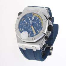 Audemars Piguet Royal Oak Offshore Working Chronograph with Blue Dial & Strap-Same Chassis as 7750 Version