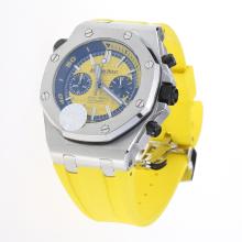 Audemars Piguet Royal Oak Offshore Working Chronograph with Yellow Dial & Strap-Same Chassis as 7750 Version