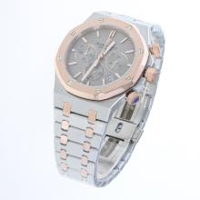 Audemars Piguet Royal Oak Working Chronograph Two Tone Stick Markers with Gray Dial-1