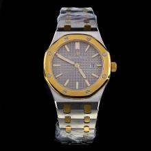 Audemars Piguet Royal Oak Two Tone Stick Markers with Gray Dial-Lady Size-1