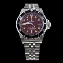 Rolex Submariner Swiss ETA 2836 Movement with Brown Dial S/S-Vintage Editioin