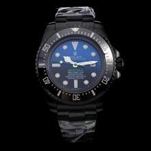 Rolex Sea-Dweller Deepsea Automatic Full PVD Ceramic Bezel with Blue/Black Dial